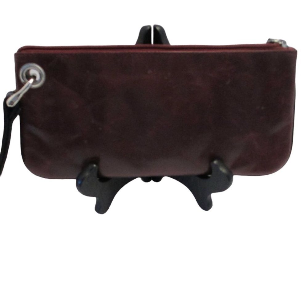 Sophia Visconti Genuine Leather Wristlet/Clutch Purse